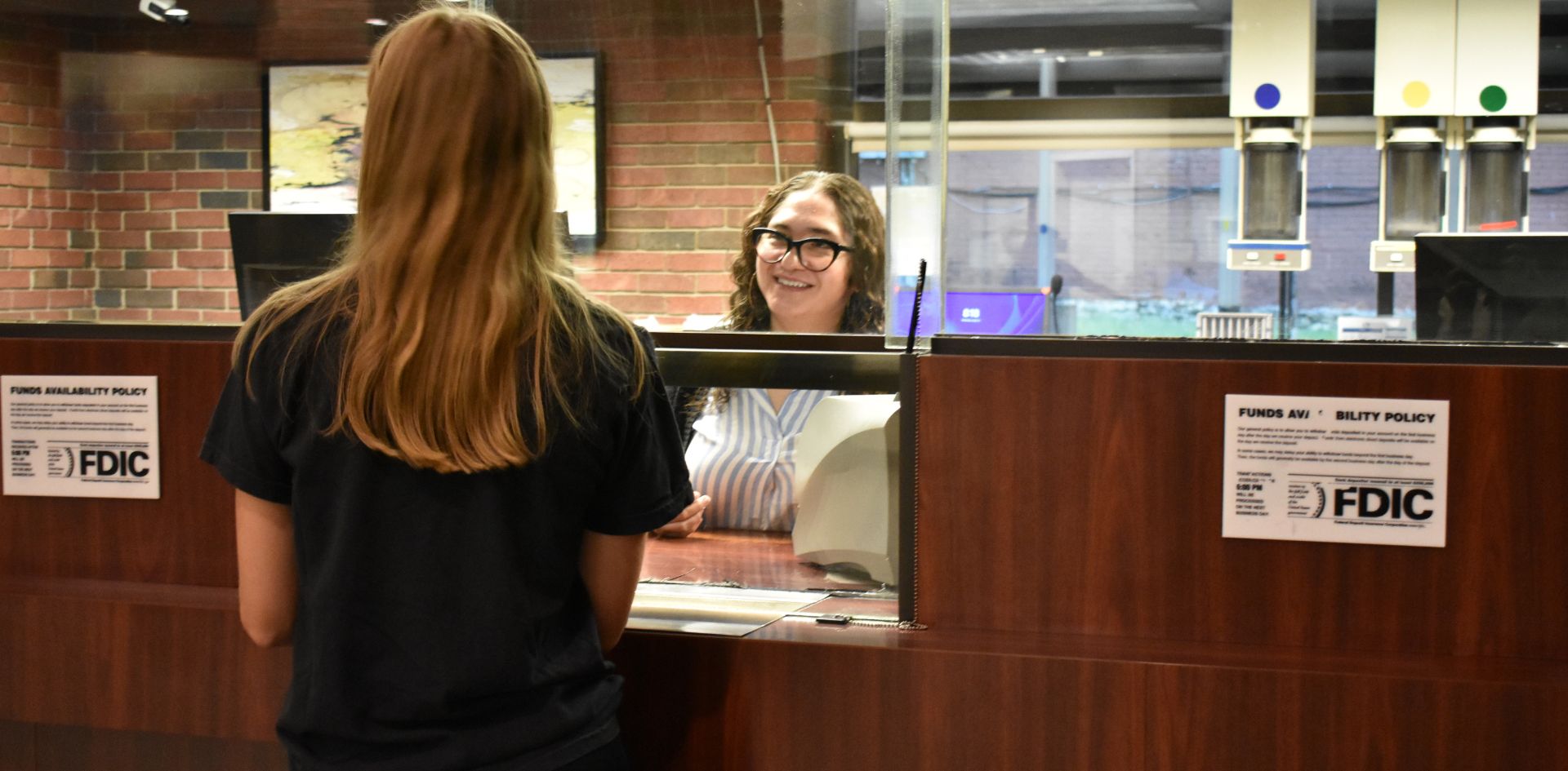 Teller window